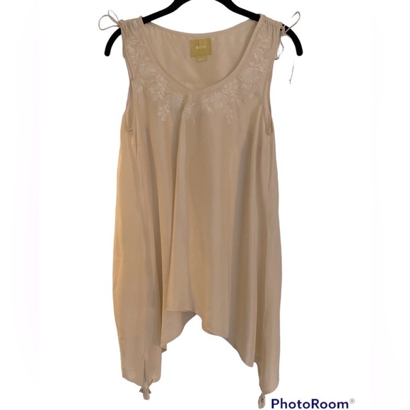 Maeve Anthropologie Embroidered Afterglow Peasant Top Silk - Picture 1 of 6